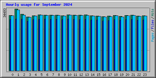 Hourly usage for September 2024