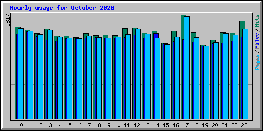 Hourly usage for October 2026